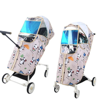 Nouvelle housse de poussette : coupe-vent, imperméable et isolée avec doublure en coton, adaptée à tous les modèles de poussettes