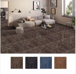 Azulejos de Porcelana Modernos y Brillantes, Resistentes a los Ácidos, Antideslizantes, Antibacterianos y Duraderos para Pisos, Paredes y Uso en Exteriores de Villas, 800x800 - Product Image 1