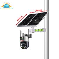 Harga Menakjubkan Kamera Pengawas Solar 6MP 36x Optical Zoom Lensa Ganda Solar Ptz Penglihatan Malam Wifi 4g Kartu Sim Lte Alarm Kamera Solar