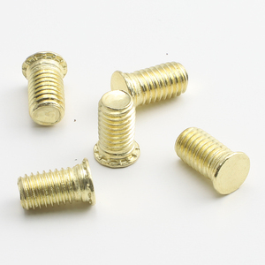 10 pièces/sac Vis à sertir auto-crevattantes à tête affleurante en acier inoxydable 304 plaqué or M3 M5 M6, Fixations à pression, Vis de rivetage - Product Image 5