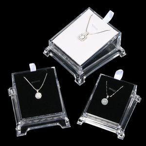 Vinyl Acrylic Transparent <strong>Jewelry</strong> <strong>clear</strong> Ring <strong>Box</strong> - Product Image 6