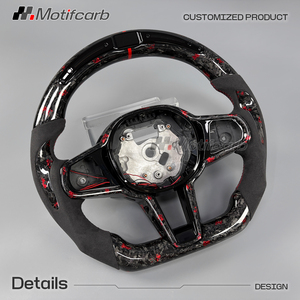 Volante personalizado de fibra de carbono forjado rojo con LED para BMW LCI Upgrade M240i M340i M440i X3 X4 X5 M G05 G20 G29 G30 G87 G80 G82 - Product Image 3