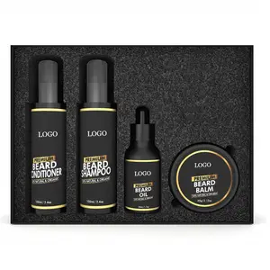 Private Label Alta Qualidade Mens Barba Grooming e Cuidados Kit Pacote Personalizado 3 Anos O Conjunto Inteiro de Óleo De Barba Vedix Óleo De Cabelo