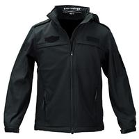 MAQVOB Vente en gros logo personnalisé de qualité supérieure Vêtements d'extérieur uniformes respirants coupe-vent imperméables Veste noire de randonnée pour hommes