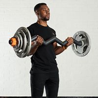Barres d'axe en acier pour haltères - Barre de musculation robuste, durable, antidérapante, confortable, personnalisable en couleur et logo