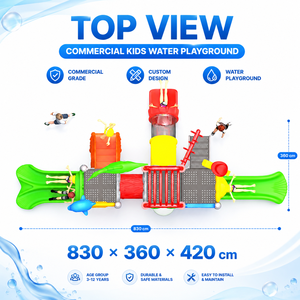 Équipement de <span class=keywords><strong>parc</strong></span> <span class=keywords><strong>aquatique</strong></span> pour enfants, directement de l'usine, toboggan de terrain de jeux extérieur <span class=keywords><strong>avec</strong></span> jouets à jets d'eau - Product Image 1