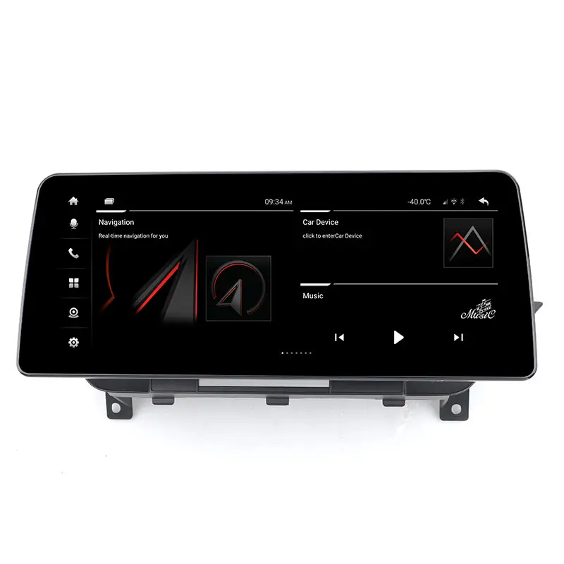 Radio mobil Android apple 12.3 inci, radio mobil untuk BMW X1 CIC sistem navigasi GPS Stereo otomatis 2010-2015 tahun
