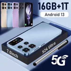 好卖定制S24超解锁手机大屏幕5g智能手机16gb + 1TB安卓13双sim卡手机