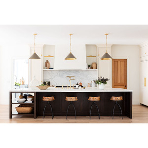 Nuevos diseños profesionales Gabinetes de cocina hechos a medida Puertas de gabinete de cocina de madera maciza - Product Image 5