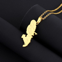 Pays français nom de la ville collier pendentif île Martinique gravé