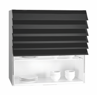Armoire murale à volets roulants intelligents Galaxy, support en verre, accessoire de cuisine, levage automatique des volets roulants, rangement mural