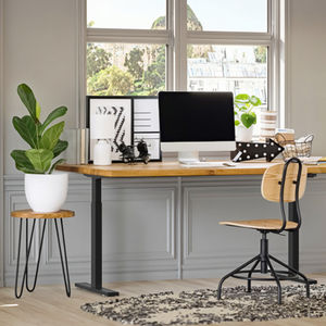 Escritorio de Computadora Metálico Plegable de Altura Ajustable con Doble Motor ZGO, Muebles Modernos para Oficina en Casa, Dormitorio, <span class=keywords><strong>China</strong></span> - Product Image 4