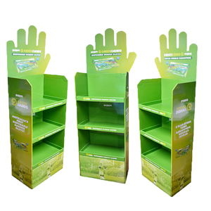 Màu Xanh lá cây có thể tái chế thân thiện với môi hiển thị đứng tùy chỉnh trò chơi ghép hình câu đố sàn tầng sóng hiển thị giá - Product Image 1