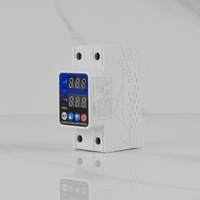 Protector de Energía Electrónico CA AVP Monofásico/Trifásico 110V-220V con Protección de Voltaje/Corriente Ajustable y Reconexión Automática 40A 63A 100A