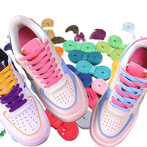 Cordones de Zapatos al por Mayor de Fábrica, Cordones Deportivos de Algodón y Poliéster, Planos, Personalizados, con Logotipo Impreso - Product Image 1