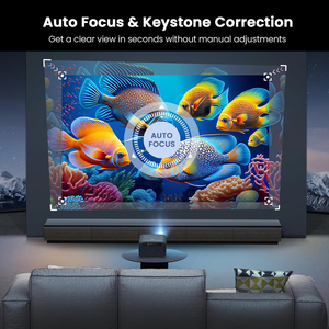 Aplicación global Wupro/OEM K2 Home <span class=keywords><strong>Cinema</strong></span> 4K compatible con proyector inteligente altavoz integrado 1000 lúmenes ANSI enfoque automático proyector LCD para juegos - Product Image 4