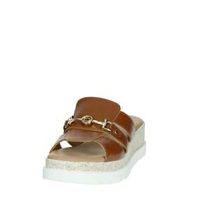 Sandalias de Plataforma con Cuña para Mujer Donna Serena, Zapatos Cómodos de Cuero Marrón con Plataforma y Deslizamiento Fácil - Product Image 6