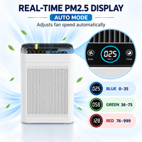 Purificateur d'air avec filtre HEPA H13, charbon actif, aromathérapie, design électrique portable, construction en plastique, fonctionnement silencieux, 300 m³/h