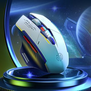 Souris de jeu sans fil rechargeable 2,4 G <span class=keywords><strong>Inphic</strong></span> F9 Mecha 2400 DPI, nouvelle conception, vente en gros, souris de jeu de bureau - Product Image 2