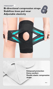Dolor de <span class=keywords><strong>rodilla</strong></span> Compresión ajustable <span class=keywords><strong>Rodilla</strong></span> Rotuliano Almohadilla con estabilizadores laterales para <span class=keywords><strong>meniscal</strong></span> Tear Hombres Mujeres - Product Image 6