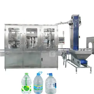 स्वचालित बोतल धोने भरने कैपिंग 3 1 में 5 लीटर 10 लीटर 5L 7L 10L पानी बॉटलिंग मशीन