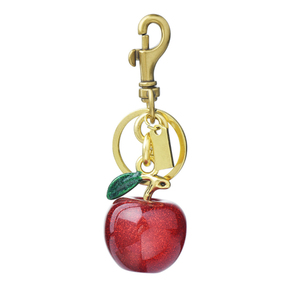Best Sale Exquisite Cherry Charm Crystal Light Keychain Portable Decoration for Handbag Shoulder Bag High-Grade Accessory