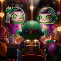 POPMART MEGA SPACE MOLLY 400% JOKER Figurines d'action en PVC d'anime originales, poupées, décoration d'intérieur, boîtes mystère, objets de collection, bande dessinée