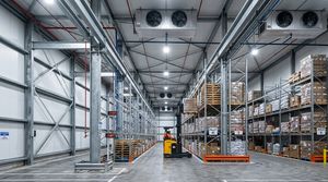 Chambre froide industrielle commerciale préfabriquée en structure acier pour entrepôt, stockage de fruits de mer et congélation de poisson - Product Image 4