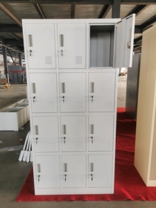 Casier en acier à 12 portes, classique, pour salle de sport, armoire de rangement, armoire de classement, revêtement en poudre, pour la maison, le bureau, l'usine, l'école, l'atelier, la chambre - Product Image 5