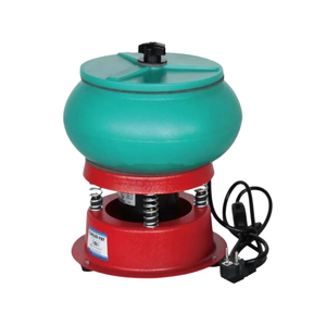 Machine à polir le jade, l'agate, l'ambre, la cire d'abeille, les perles de Bouddha en bois, avec tambour vibrant et seau de polissage - Product Image 1