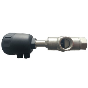 Garanzia di soddisfazione sanitario in acciaio inox SS304 SS316L 1/2 "in plastica pneumatica filo tre vie valvola sede angolare - Product Image 2