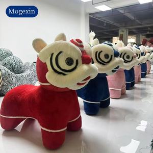 เก้าอี้กำมะหยี่ลายการ์ตูนสิงโตจีนสำหรับเด็กโซฟาเดี่ยวน่ารักทันสมัยสำหรับห้องนั่งเล่นงานเลี้ยงเด็กเก้าอี้ทันสมัย - Product Image 3