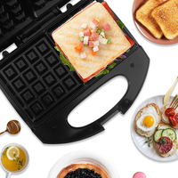 Meilleure machine automatique à sandwich pour la cuisine dans la maison, petit-déjeuner, presse, gril, grille-pain, gaufrier, ensemble avec logo personnalisé, énergie électrique US