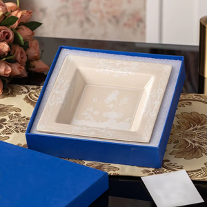 Luxury Beige Floral Ceramic Dinnerware <b>Set</b> Gold Rim Porcelain Plates Bowls Cups Teapot and Vases for Elegant Dining and Decor - Product Image 1