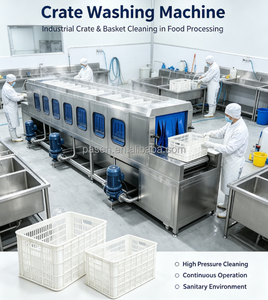 Lavadora Industrial Automática Eléctrica y a Vapor para Palés de Plástico, Bandejas, Cestas de Verduras y Cajas - Precio de Venta - Product Image 2