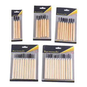 12pcs Wood Carving <strong>Chisels</strong> Set for Basic Cutting &amp; Detailed Woodworking DIY Hand Tools <strong>Gouges</strong> Knife Kit - Product Image 6