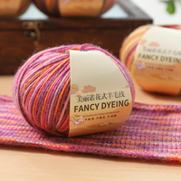 Fancy Anti-Pilling Soft Wool Yarn Dyed Soft Medium Thick Hand Knitting Crochet DIY Scarf Sweater Yarn Ball Wholesale