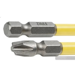 <b>Screwdriver</b> Set Phillips Bit Hex Shank Anti Slip Handle Industrial Grade Polishing Finish Plastic Handle - Product Image 2