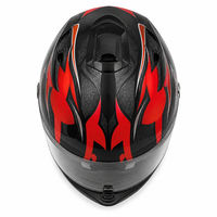 Casque de moto intégral YQH certifié DOT 3C, coque en PP ABS, visière transparente, 54-61 cm, pour la conduite sur route