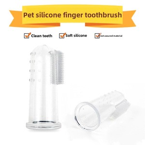 Spazzolini per Cani in Silicone Trasparente con 16 Particelle Rotonde Ispessite per Tutti gli Animali Domestici - Product Image 4