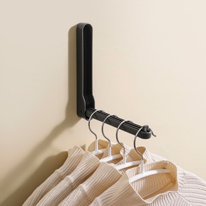 Plastic Folding Storage Retractable <b>Rack</b> Space-Saving Home Hat <b>Clothes</b> and Hats Drying <b>Rack</b> Storage Tool - Product Image 1