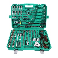 Ensemble d'outils mécaniques en acier Cr-V de 161 pièces, kit de réparation automobile, kit d'entretien à domicile, boîte à outils en chrome vanadium, coffret cadeau pour voiture
