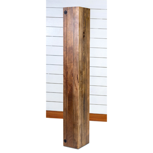 Estante Flotante de Pared Oxberg en Negro y Madera Natural Sólida con Diseño Moderno y Minimalista - Product Image 3