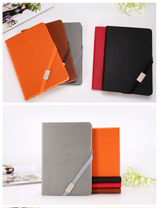 Tùy chỉnh chất lượng cao A5 PU da máy tính xách tay ban nhạc đàn hồi bút chủ eo con dấu phút của cuộc họp văn phòng cung cấp - Product Image 6