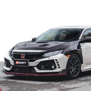 Kits de carrosserie pour <span class=keywords><strong>Honda</strong></span> civic <span class=keywords><strong>type</strong></span> R <span class=keywords><strong>2018</strong></span> 2019 2020 diffuseur de lèvre avant garde-boue et capot pour Civic <span class=keywords><strong>type</strong></span> R bodykit facelift - Product Image 3