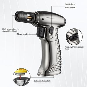 FQ808ปืนคาบศิลาเป่าลมได้แบบระเบิดได้ทำจากโลหะสามารถล็อคไฟจุดซิการ์เพื่อเป็นของขวัญทางธุรกิจขายส่ง - Product Image 4