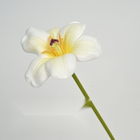 Bunga Tulip PVC Realistis Buatan, Tangkai Tunggal, Gaya Retro Pastoral Jepang untuk Dekorasi Pernikahan, Hotel, dan Luar Ruangan