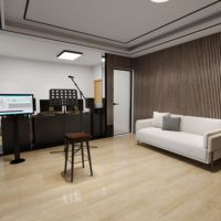 Panneaux muraux décoratifs EAZART Homes Decor, panneaux acoustiques en bois à lattes, isolation phonique, design mural en polyester, panneau acoustique