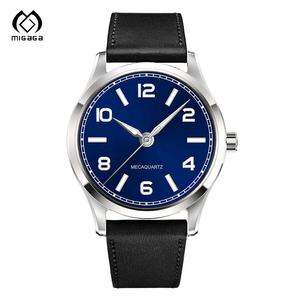 맞춤형 손목 시계 디자인 남성용 정품 가죽 야광 자동 시계 - Product Image 5