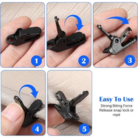 Pinces de fixation robustes pour bâche, serre-tente, et auvent – Clip en plastique coupe-vent pour bâche, pince crocodile, accessoire spécial pour sac